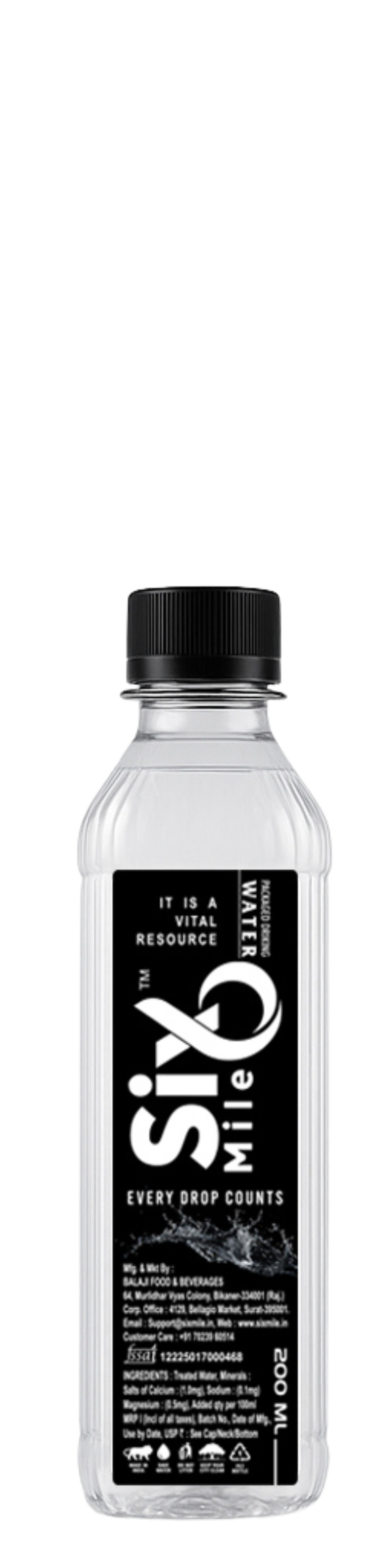 SixMile® Water 500 mL Bottle